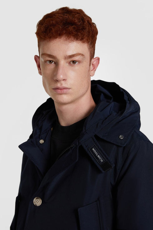 Arctic Parka DF Uomo con pelliccia removibile Blu Woolrich- Francavilla Moda