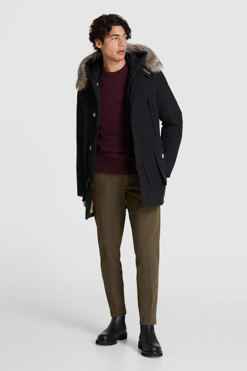 Arctic Parka DF Uomo con pelliccia removibile Blu Woolrich- Francavilla Moda