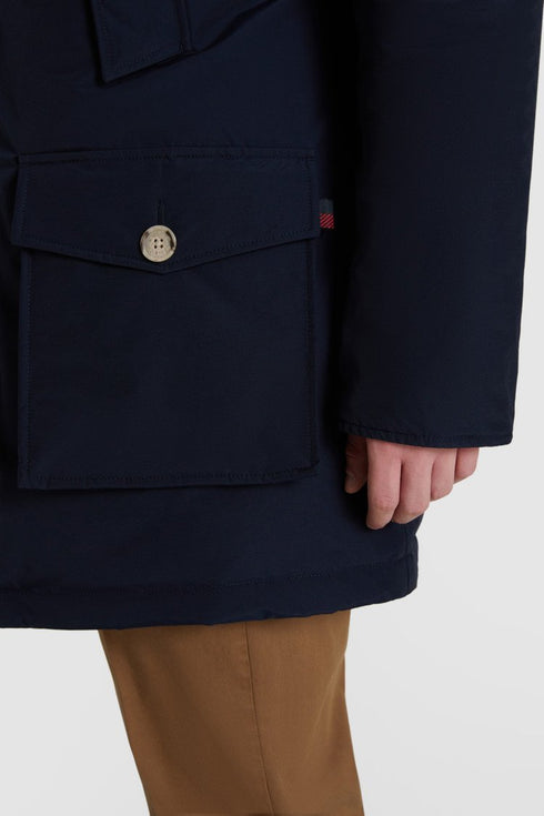 Arctic Parka DF Uomo con pelliccia removibile Blu Woolrich- Francavilla Moda