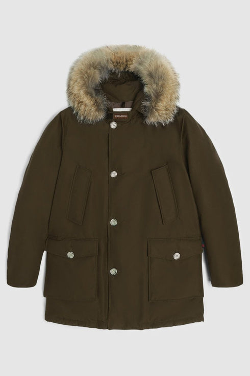 Arctic Parka DF Uomo con pelliccia removibile Verde Woolrich- Francavilla Moda