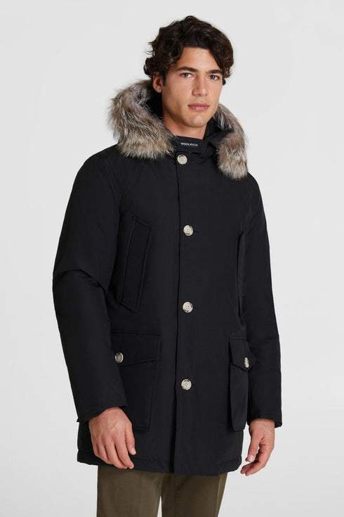 Arctic Parka DF Uomo con pelliccia removibile Blu Woolrich- Francavilla Moda