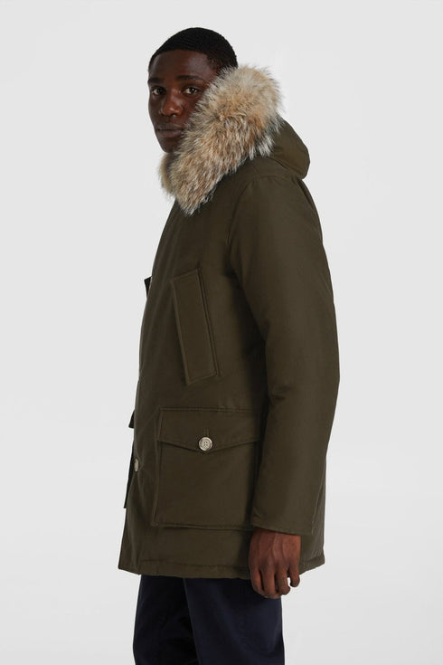 Arctic Parka DF Uomo con pelliccia removibile Nero Woolrich- Francavilla Moda