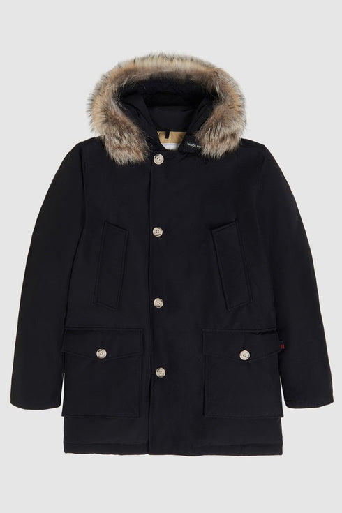 Arctic Parka DF Uomo con pelliccia removibile Nero Woolrich- Francavilla Moda