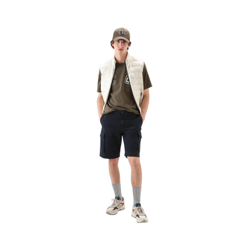 Bermuda Uomo cargo tinti in capo Blu WOOLRICH- Francavilla Moda