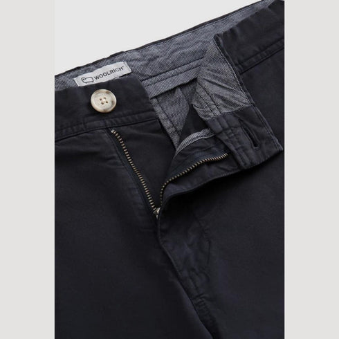 Bermuda Uomo in cotone con tasche Blu WOOLRICH- Francavilla Moda