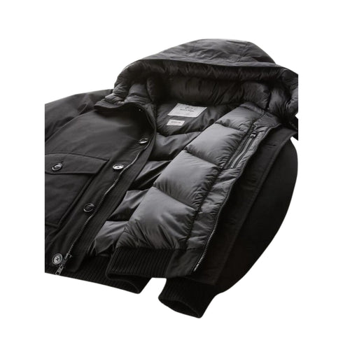 Woolrich Bomber Bomber Uomo Polar Nero - Francavilla Moda