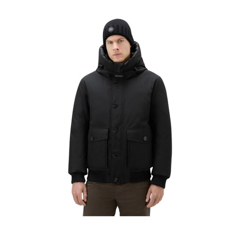 Woolrich Bomber Bomber Uomo Polar Nero - Francavilla Moda