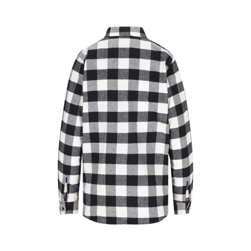 Camicia Donna Check Buffalo Nero WOOLRICH- Francavilla Moda