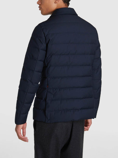 Giacca Uomo in piuma d'anatra grigia Blu Woolrich- Francavilla Moda