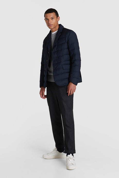 Giacca Uomo in piuma d'anatra grigia Blu Woolrich- Francavilla Moda