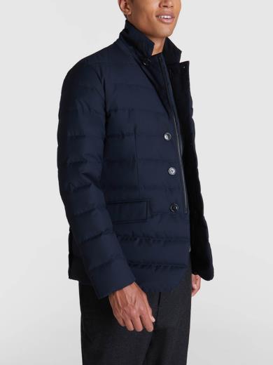 Giacca Uomo in piuma d'anatra grigia Blu Woolrich- Francavilla Moda
