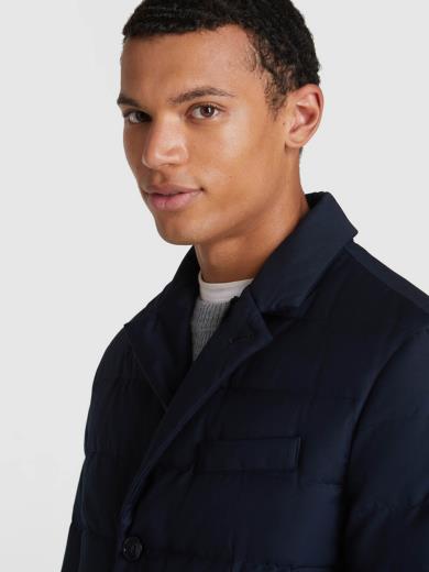 Giacca Uomo in piuma d'anatra grigia Blu Woolrich- Francavilla Moda