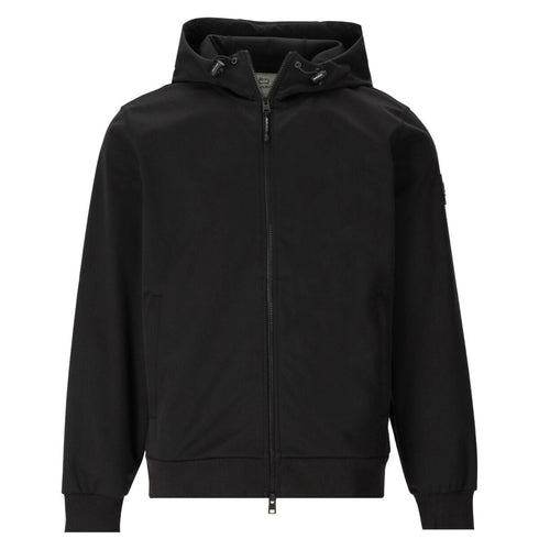Giubbino Uomo in tessuto Softshell Nero Woolrich- Francavilla Moda