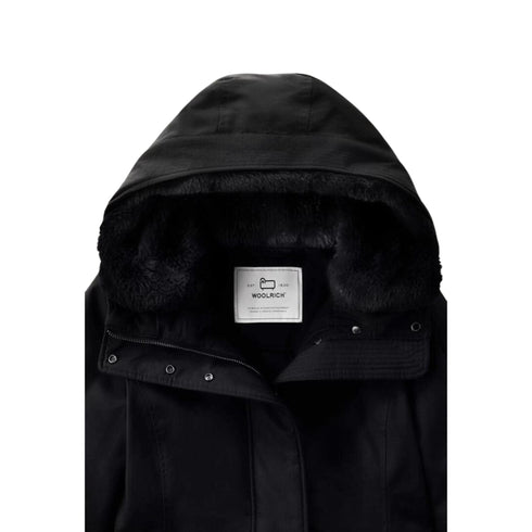 Woolrich Parka medio Parka Donna Boulder Nero - Francavilla Moda