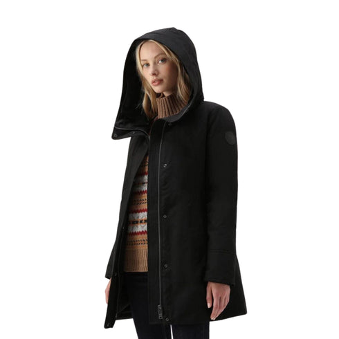 Woolrich Parka medio Parka Donna Boulder Nero - Francavilla Moda