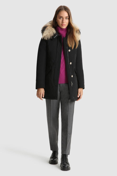 Parka Donna CFWWOU0541FRUT0573 Luxury Arctic Racoon Nero WOOLRICH- Francavilla Moda