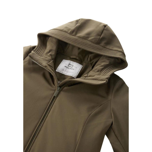 Woolrich Parka lungo Parka Donna Firth con logo gommato Militare A23-WOOLRICHCFWWOU0889FRUT3496-614-S - Francavilla Moda