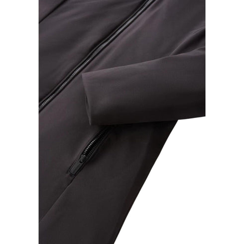 Woolrich Parka lungo Parka Donna Firth con logo gommato Nero - Francavilla Moda