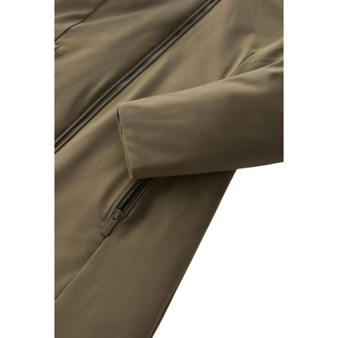 Woolrich Parka lungo Parka Donna Firth con logo gommato Militare A23-WOOLRICHCFWWOU0889FRUT3496-614-S - Francavilla Moda