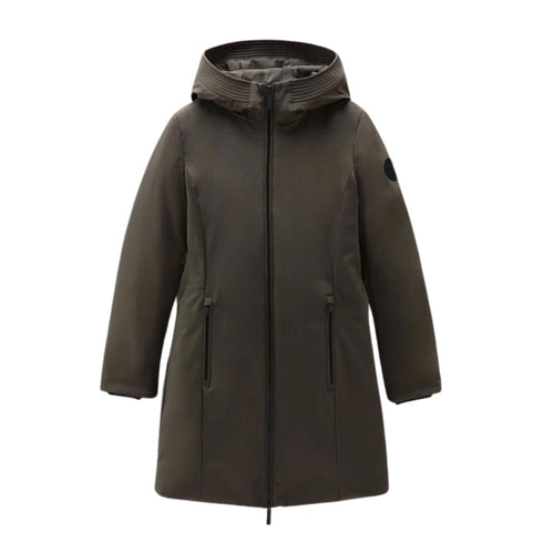 Parka Donna Firth in Softshell Verde WOOLRICH- Francavilla Moda