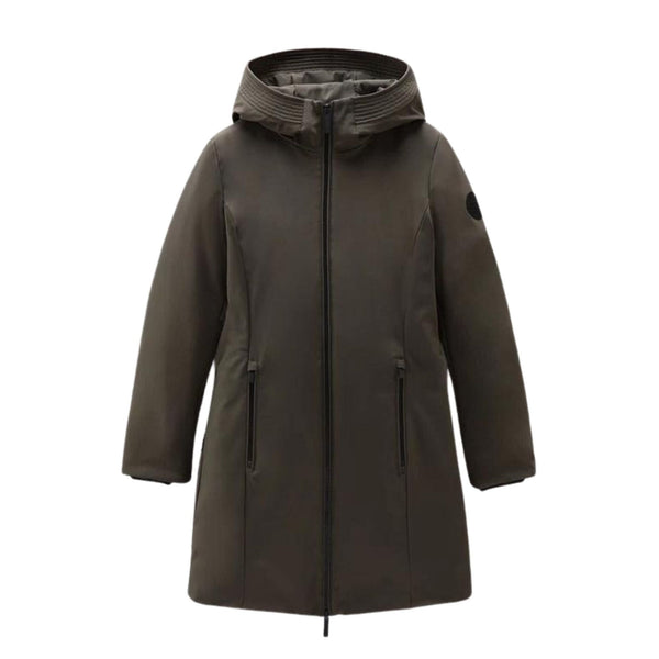 Parka Donna Firth in Softshell Verde WOOLRICH- Francavilla Moda