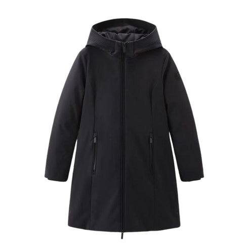 Parka Donna Firth in Softshell Nero WOOLRICH- Francavilla Moda