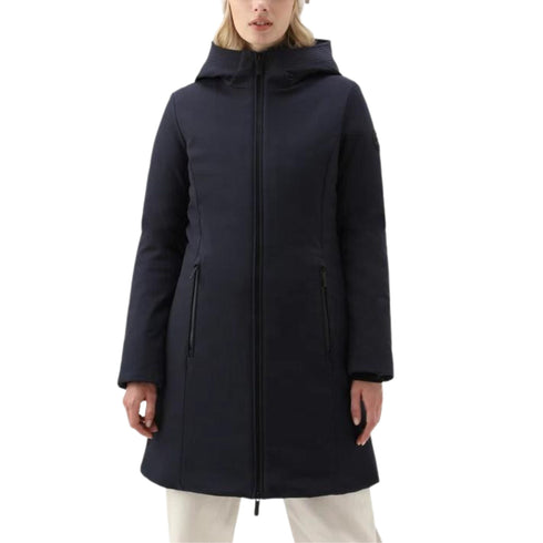 Parka Donna Firth in Softshell Blu WOOLRICH- Francavilla Moda