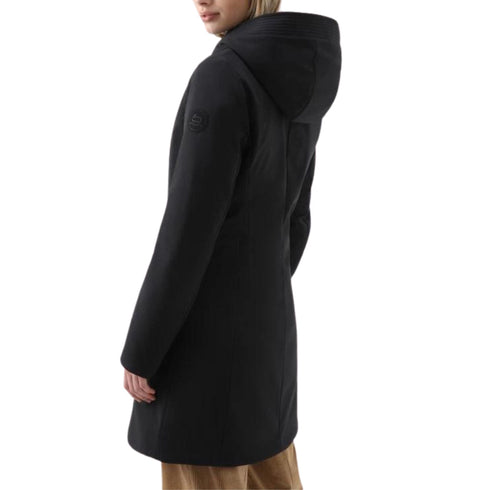 Parka Donna Firth in Softshell Nero WOOLRICH- Francavilla Moda