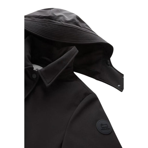 Woolrich Parka lungo Parka Donna lungo con cappuccio Firth Nero - Francavilla Moda