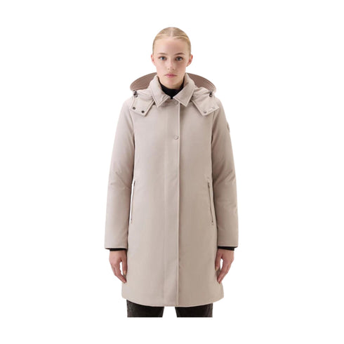 Woolrich Parka lungo Parka Donna lungo con cappuccio Firth Mastice A23-WOOLRICHCFWWOU0890FRUT3496-7125-S - Francavilla Moda