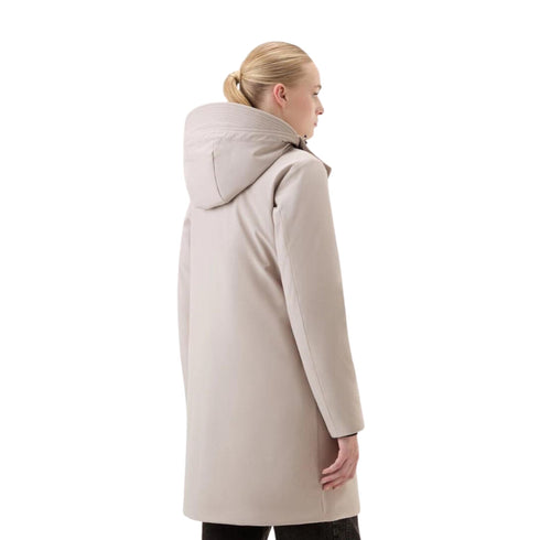 Woolrich Parka lungo Parka Donna lungo con cappuccio Firth Mastice A23-WOOLRICHCFWWOU0890FRUT3496-7125-S - Francavilla Moda