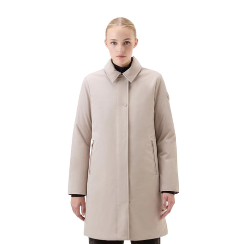 Woolrich Parka lungo Parka Donna lungo con cappuccio Firth Mastice A23-WOOLRICHCFWWOU0890FRUT3496-7125-S - Francavilla Moda