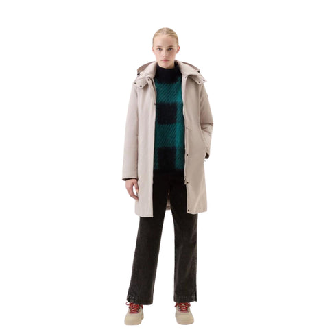 Woolrich Parka lungo Parka Donna lungo con cappuccio Firth Mastice A23-WOOLRICHCFWWOU0890FRUT3496-7125-S - Francavilla Moda