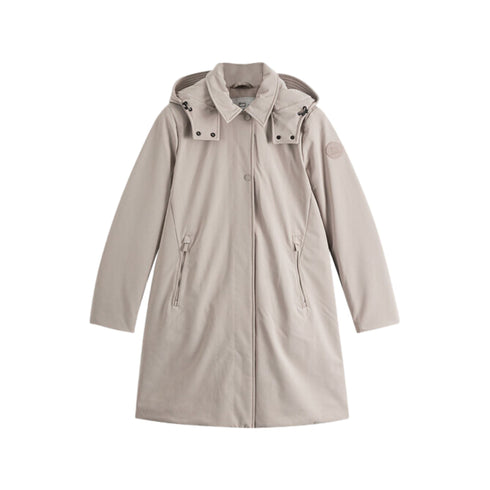 Parka Donna lungo con cappuccio Firth Mastice Woolrich- Francavilla Moda