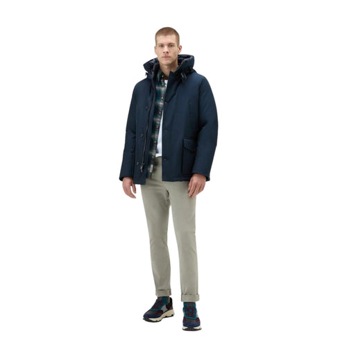 Woolrich Parka medio Parka Uomo Arctic Anorak Blu A23-WOOLRICHCFWOOU0771MRUT0001-MLB-M - Francavilla Moda