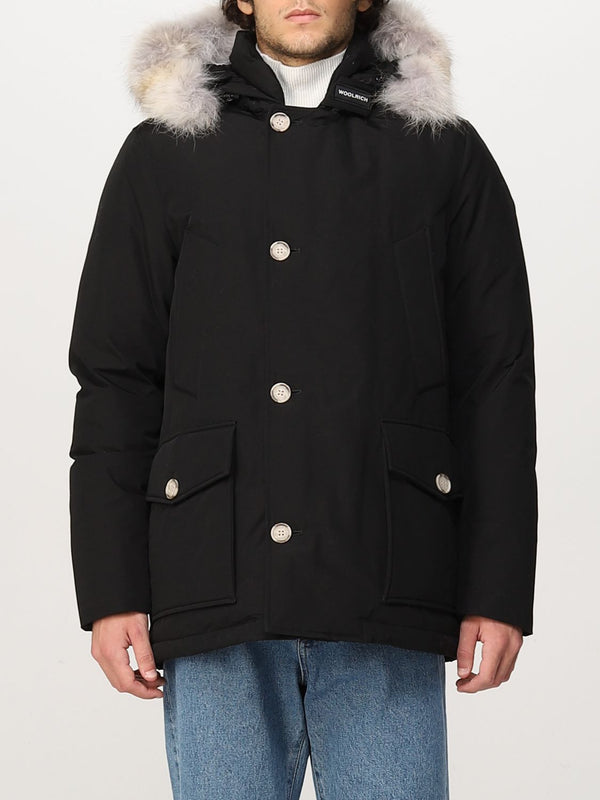 Parka Uomo Arctic Detachable Fur Anorak Nero WOOLRICH- Francavilla Moda