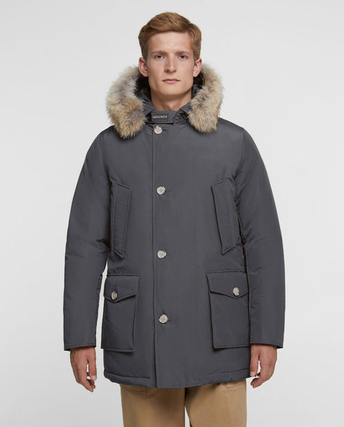 Parka Uomo Arctic Parka DF regular fit Grigio scuro WOOLRICH- Francavilla Moda