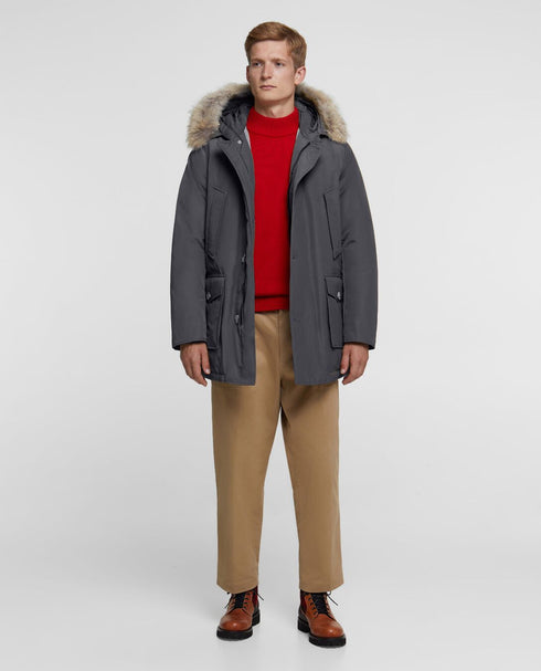 Parka Uomo Arctic Parka DF regular fit Grigio scuro WOOLRICH- Francavilla Moda