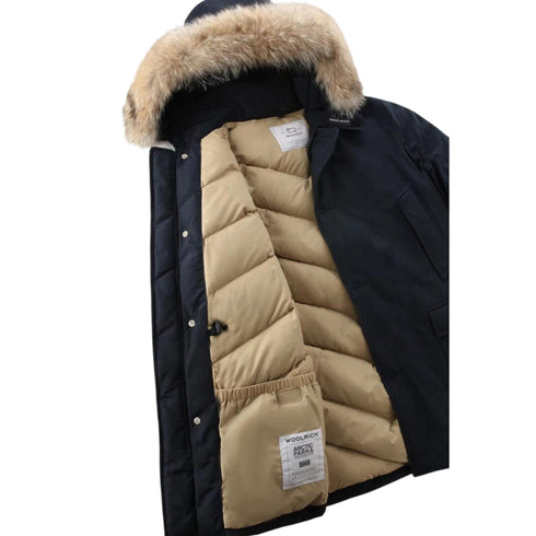 Woolrich Parka lungo Parka Uomo lungo Arctic Blu A23-WOOLRICHCFWOOU0482MRUT0001-MLB-S - Francavilla Moda