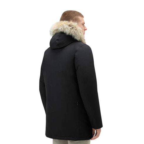 Woolrich Parka lungo Parka Uomo lungo Arctic Nero - Francavilla Moda