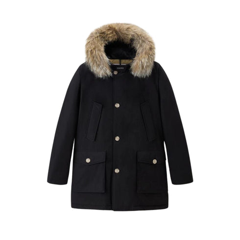 Woolrich Parka lungo Parka Uomo lungo Arctic Nero - Francavilla Moda