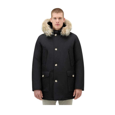 Woolrich Parka lungo Parka Uomo lungo Arctic Nero - Francavilla Moda