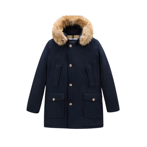 Woolrich Parka lungo Parka Uomo lungo Arctic Blu A23-WOOLRICHCFWOOU0482MRUT0001-MLB-S - Francavilla Moda