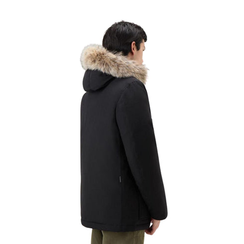 Woolrich Parka lungo Parka Uomo lungo Artic Anorak Nero - Francavilla Moda