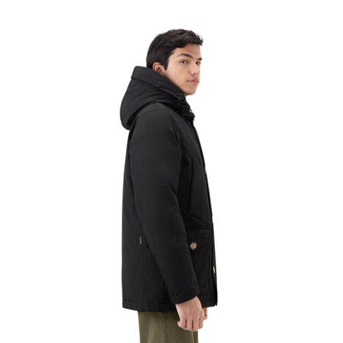 Woolrich Parka lungo Parka Uomo lungo Artic Anorak Nero - Francavilla Moda