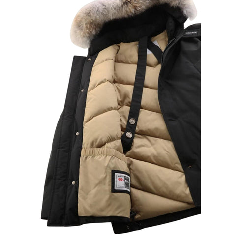 Woolrich Parka lungo Parka Uomo lungo Artic Anorak Nero - Francavilla Moda