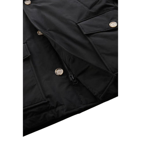 Woolrich Parka lungo Parka Uomo lungo Artic Anorak Nero - Francavilla Moda