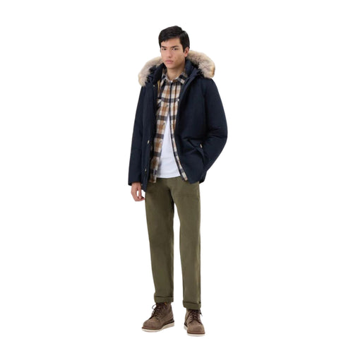 Woolrich Parka lungo Parka Uomo lungo Artic Anorak Blu A23-WOOLRICHCFWOOU0484MRUT0001-MLB-S - Francavilla Moda