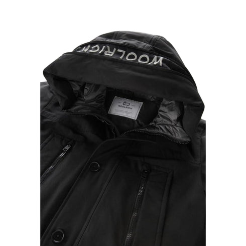 Woolrich Parka lungo Parka Uomo lungo in tessuto Ramar Nero A23-WOOLRICHCFWOOU0866MRUT0001-BLK-S - Francavilla Moda