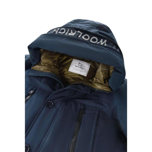 Woolrich Parka lungo Parka Uomo lungo in tessuto Ramar Blu A23-WOOLRICHCFWOOU0866MRUT0001-MLB-S - Francavilla Moda